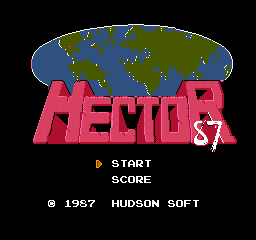 Hector 87 Title Screen